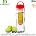 750ml Hot Sale Plastic Fruit Infuser Water Bottle, BPA Free Tritan Water Bottle (HDP-0892)